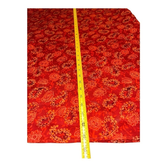 IMPRESSIONS Vintage 1990s Red/Orange Floral Reversible Maxi Dress NWT Size 3X - Picture 13 of 14